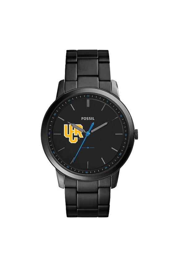 Men's Fossil Black UC Riverside Highlanders Minimalist Slim Stainless Steel Watch