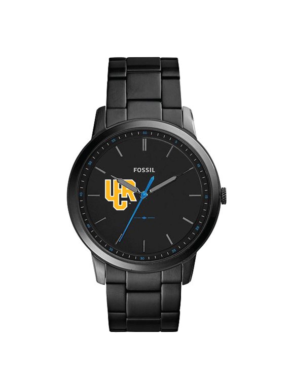 Men's Fossil Black UC Riverside Highlanders Minimalist Slim Stainless Steel Watch