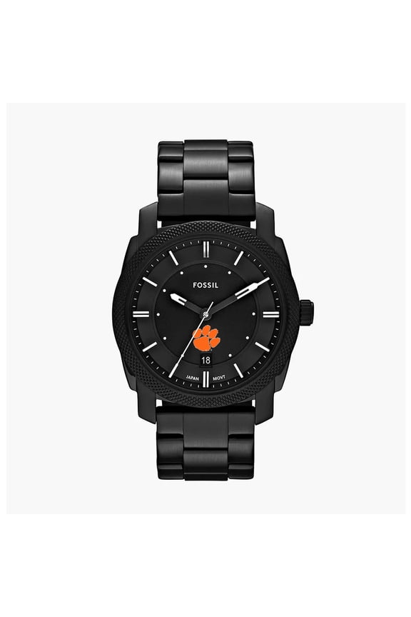 Men's Fossil Clemson Tigers Machine Stainless Steel Watch