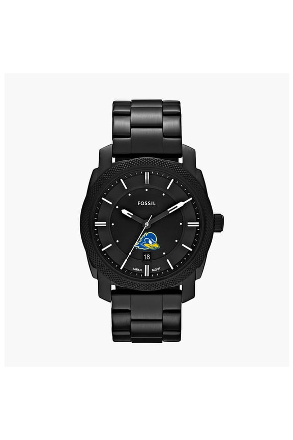 Men's Fossil Delaware Fightin' Blue Hens Machine Stainless Steel Watch
