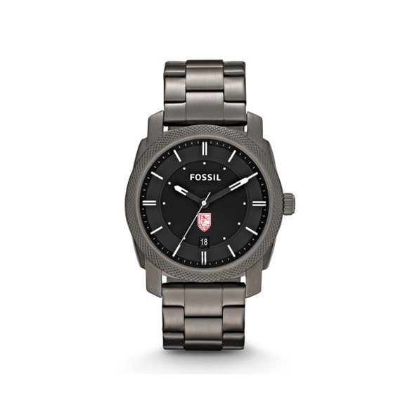 Men's Fossil Fairfield Stags Machine Smoke Stainless Steel Watch