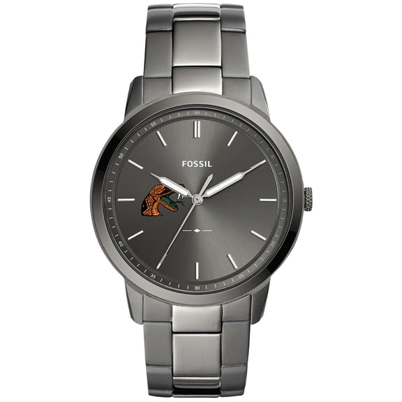 Men's Fossil Florida A&M Rattlers The Minimalist Three-Hand Smoke Watch