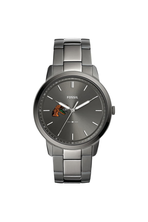 Men's Fossil Florida A&M Rattlers The Minimalist Three-Hand Smoke Watch