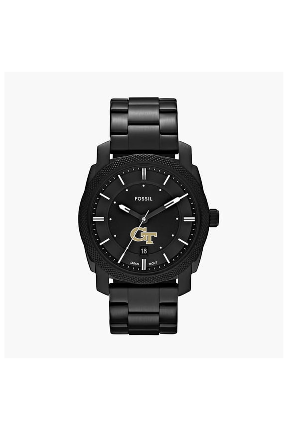 Men's Fossil Georgia Tech Yellow Jackets Machine Stainless Steel Watch