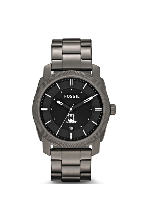 Men's Fossil  Gray Hartwick College Hawks Machine Smoke Stainless Steel Watch