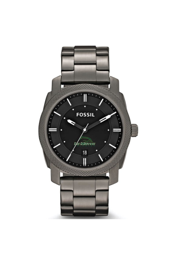 Men's Fossil  Gray Le Moyne Dolphins Machine Smoke Stainless Steel Watch