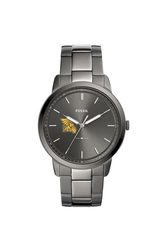Men's Fossil Gray Missouri Western State Griffons Minimalist Three-Hand Smoke Watch