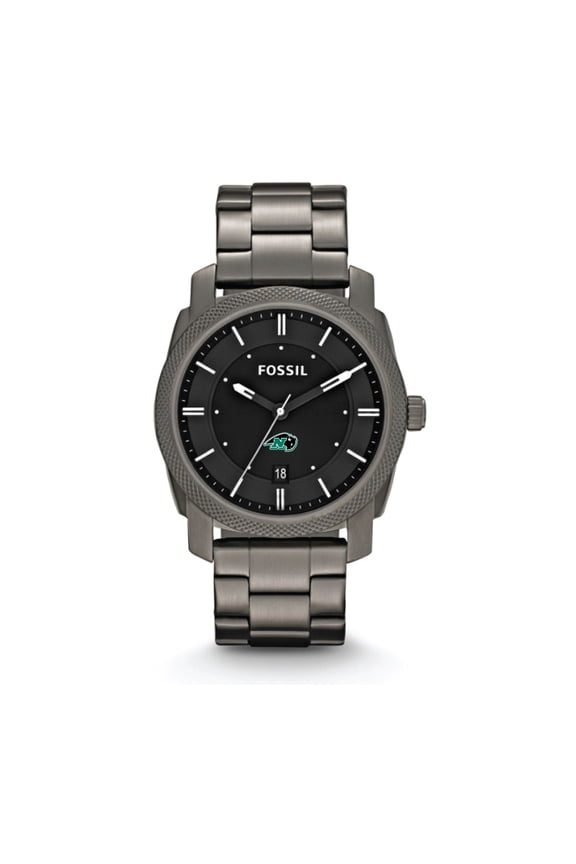 Men's Fossil Nichols College Bison Machine Smoke Stainless Steel Watch