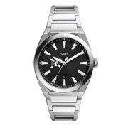 Mens Fossil Northeastern Huskies Everett Stainless Steel Watch