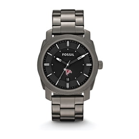 Men's Fossil Pierce College Raiders Machine Smoke Stainless Steel Watch