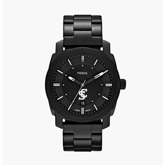 Men's Fossil Santa Clara Broncos Machine Stainless Steel Watch