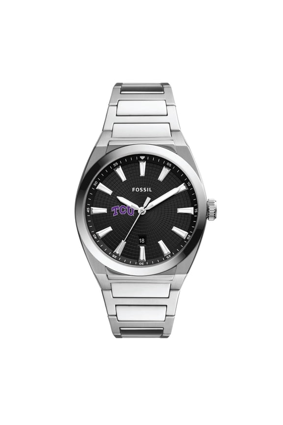 Men's Fossil TCU Horned Frogs Everett Stainless Steel Watch