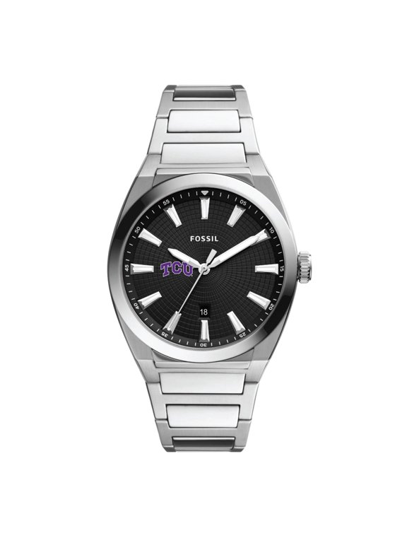 Men's Fossil TCU Horned Frogs Everett Stainless Steel Watch