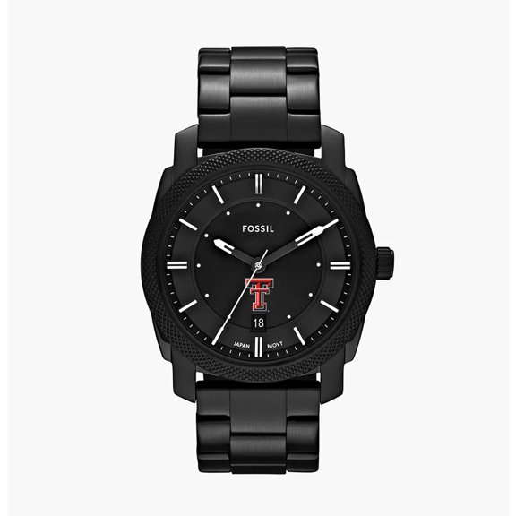 Men's Fossil Texas Tech Red Raiders Machine Stainless Steel Watch