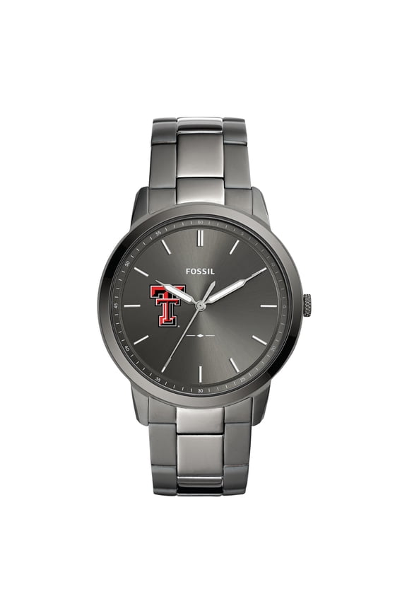 Men's Fossil Texas Tech Red Raiders The Minimalist Three-Hand Smoke Watch