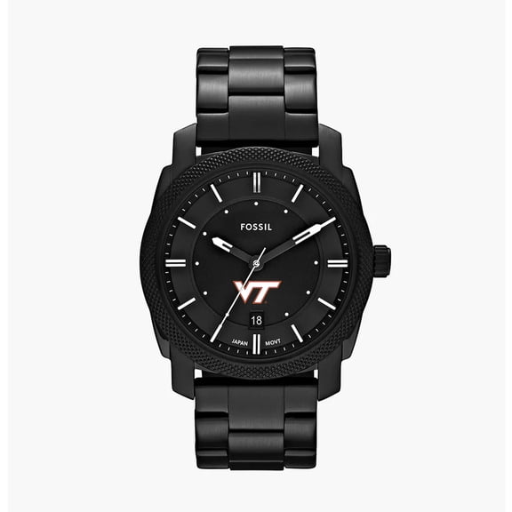 Men's Fossil Virginia Tech Hokies Machine Stainless Steel Watch