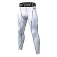 thumbnail image 1 of Men's Four Seasons Simple Exercise Compression Pants - Fitness Running Stretch Basketball Base Training - Polyester - Solid - All Sizes, 1 of 4