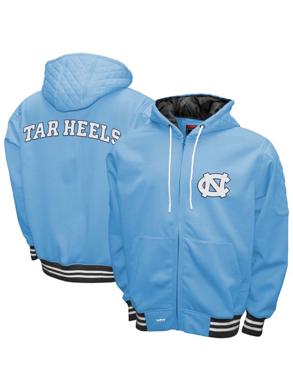 Men's Franchise Club Carolina Blue North Carolina Tar Heels Grind Full-Zip Hoodie Jacket