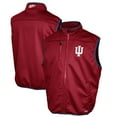 thumbnail image 1 of Men's Franchise Club Crimson Indiana Hoosiers Softshell Full-Zip Vest, 1 of 3