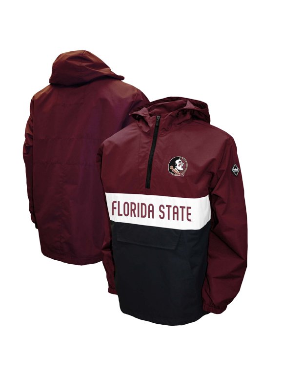 Men's Franchise Club Garnet Florida State Seminoles Alpha Anorak Quarter-Zip Pullover Jacket