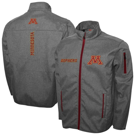 Men's Franchise Club Gray Minnesota Golden Gophers XT2 Softshell Full-Zip Jacket