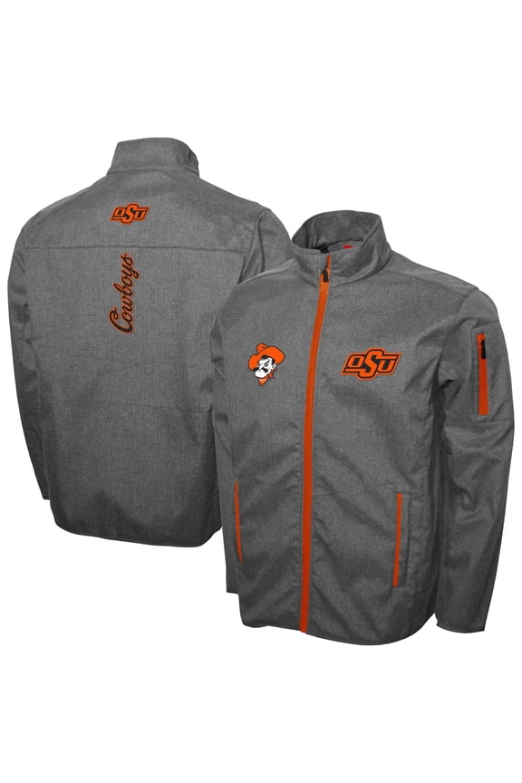 Men's Franchise Club Gray Oklahoma State Cowboys XT2 Softshell Full-Zip Jacket