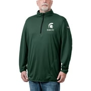 Men's Franchise Club Green Michigan State Spartans Flow Thermatec Quarter-Zip Pullover Jacket