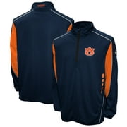 Men's Franchise Club Navy Auburn Tigers Flex Thermatec Quarter-Zip Jacket