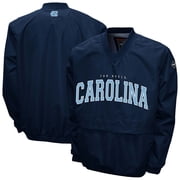 Mens Franchise Club Navy North Carolina Tar Heels Windshell FC Member V-Neck Pullover Jacket