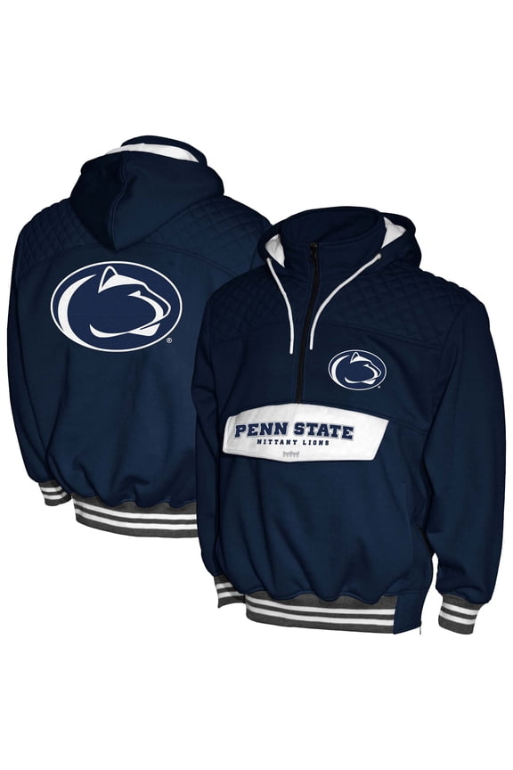 Men's Franchise Club Navy Penn State Nittany Lions Half-Zip Hoodie Anorak