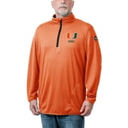 Men's Franchise Club Orange Miami Hurricanes Flow Thermatec Quarter-Zip Pullover Jacket