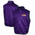 thumbnail image 1 of Men's Franchise Club Purple LSU Tigers Softshell Full-Zip Vest, 1 of 3