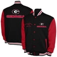 thumbnail image 1 of Men's Franchise Club Red Georgia Bulldogs Fleece Varsity Full-Snap Jacket, 1 of 3