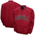 thumbnail image 1 of Men's Franchise Club Red Louisville Cardinals Windshell FC Member V-Neck Pullover Jacket, 1 of 3