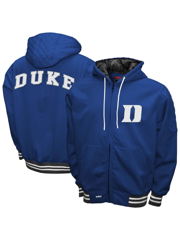 Men's Franchise Club Royal Duke Blue Devils Grind Full-Zip Hoodie Jacket