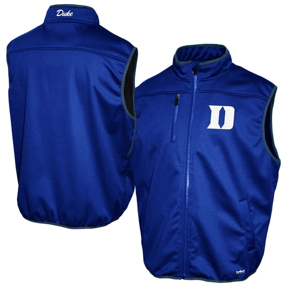 Men's Franchise Club Royal Duke Blue Devils Softshell Full-Zip Vest