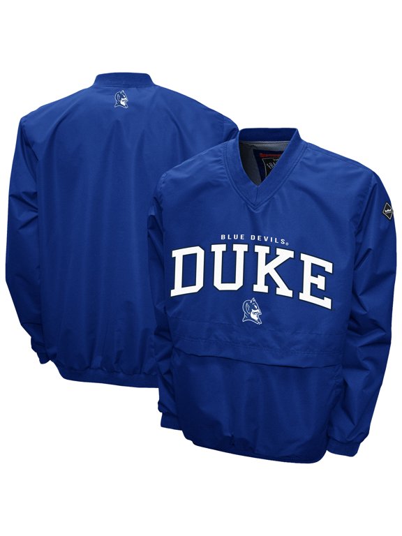 Men's Franchise Club Royal Duke Blue Devils Windshell V-Neck Jacket