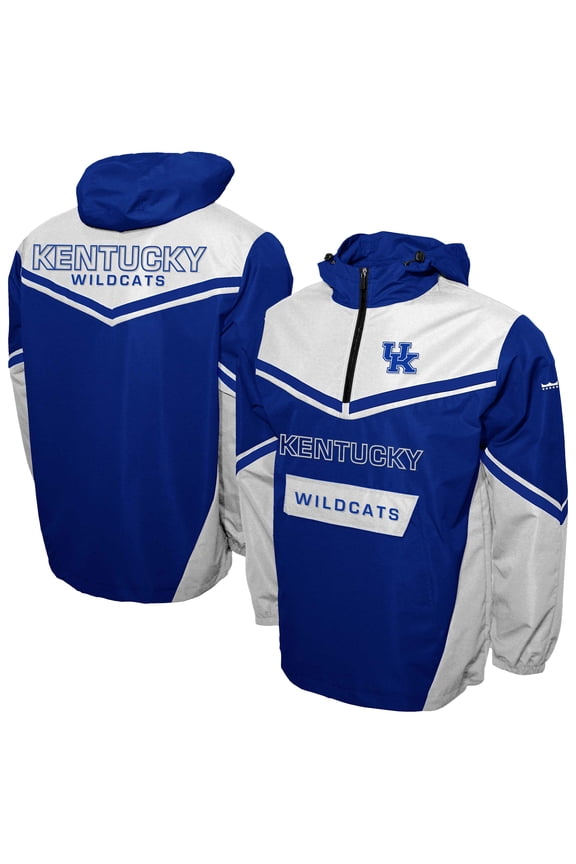 Men's Franchise Club Royal Kentucky Wildcats Action Anorak Half-Zip Jacket