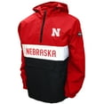 thumbnail image 1 of Men's Franchise Club Scarlet Nebraska Huskers Alpha Anorak Jacket, 1 of 3