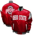 thumbnail image 1 of Men's Franchise Club Scarlet Ohio State Buckeyes Power Satin Full-Snap Jacket, 1 of 3