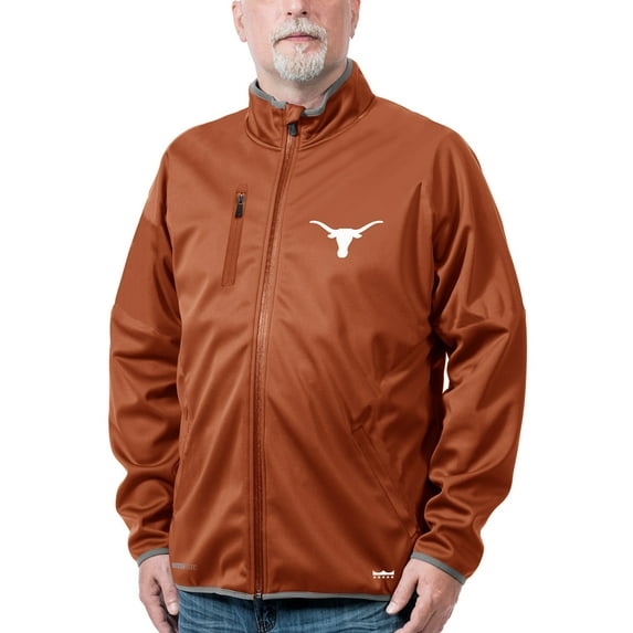 Men's Franchise Club Texas Orange Texas Longhorns Softshell Full-Zip Jacket