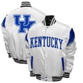 thumbnail image 1 of Men's Franchise Club White Kentucky Wildcats Power Satin Full-Snap Jacket, 1 of 3