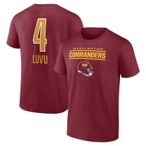 Men's Frankie Luvu Burgundy Washington Commanders Team Wordmark Name & Number T-Shirt