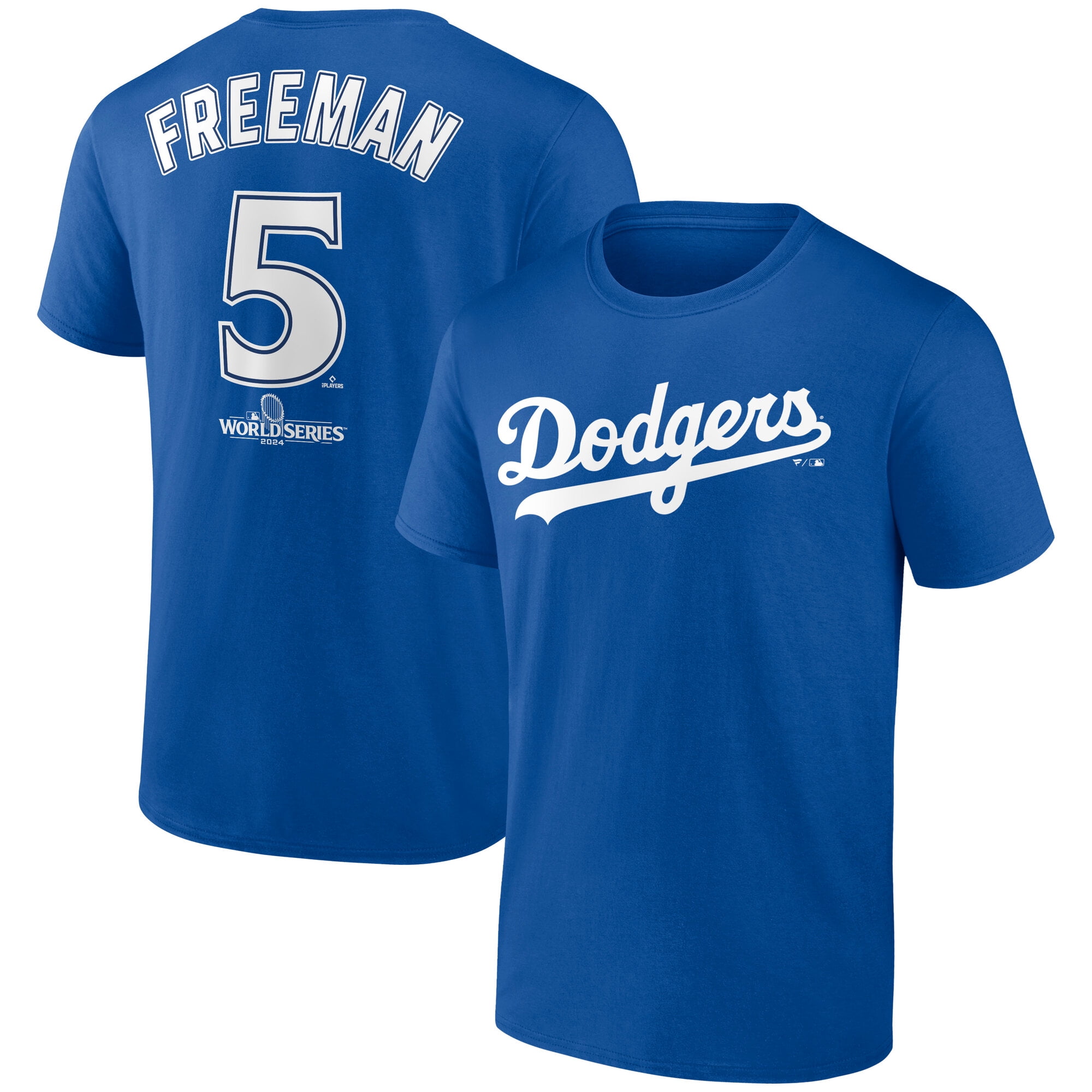 Men's Freddie Freeman Royal Los Angeles Dodgers 2024 World Series Push