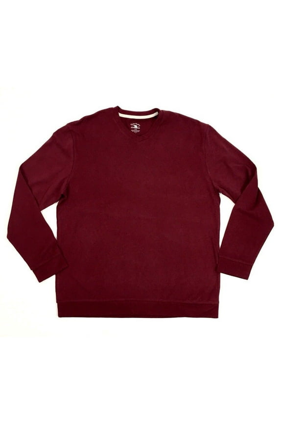 Men's Freedom Foundry Long Sleeve V-Neck Shirt, Red Port, Large - NEW