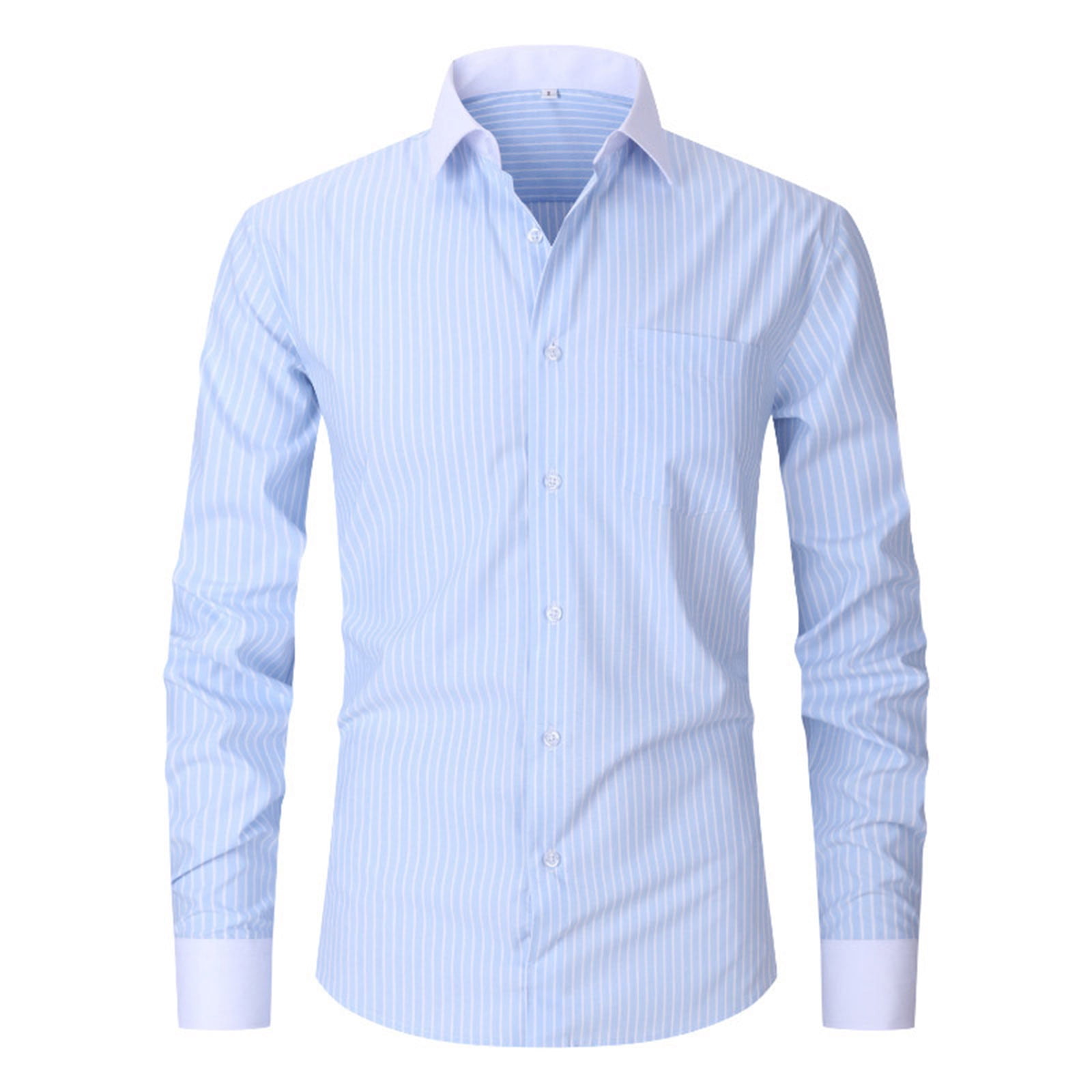 Men's French Cuff Dress Shirt Stripe Slim Fit Button Long Sleeve Shirt Business Casual Formal Shirts - Walmart.com Men's French Cuff Dress Shirt Stripe Slim Fit Button Long Sleeve Shirt Business Casual Formal Shirts - Walmart.com