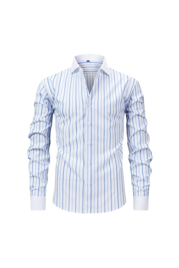 Men's French Cuff Plaid Dress Shirt 2025 Fall Regular Fit Long Sleeve Formal Button Down with Cufflinks
