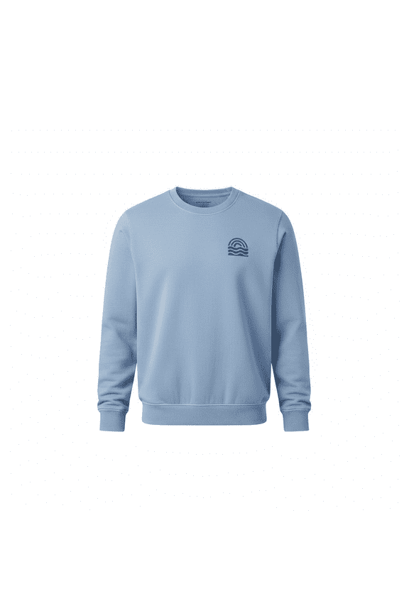 Men's French Terry Crewneck Pullover Sweatshirt - Rig Blue L