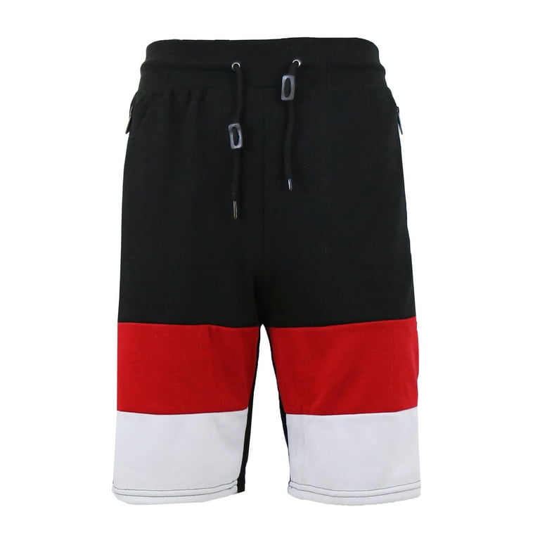Men's French Terry Jogger Shorts Casual Summer Lounge Gym
