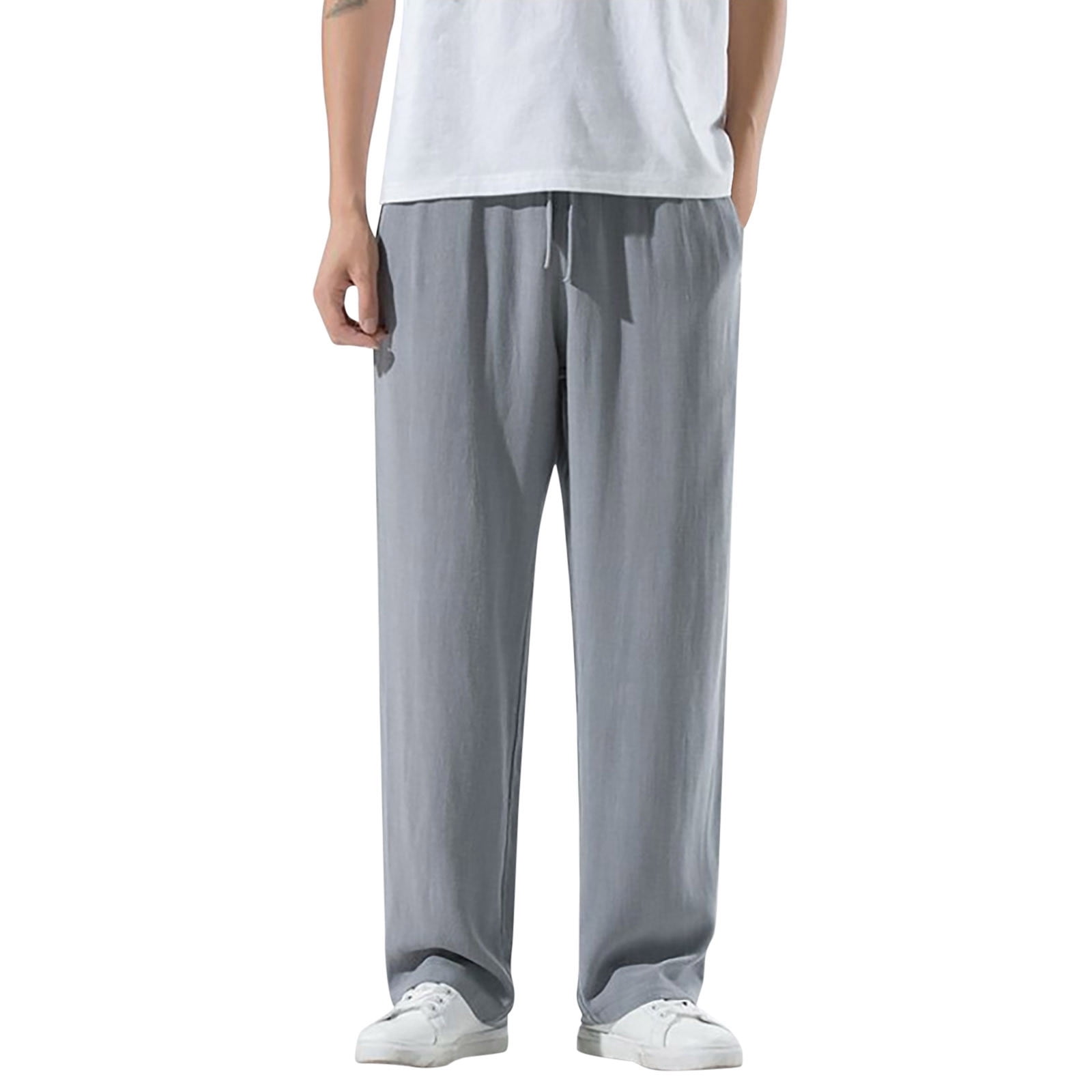 Men s French Terry Joggers Lightweight Sweatpants Basic Stretch Twill Jogger Pants Big Tall Sizes Stylish Men S Sweatpants Walmart